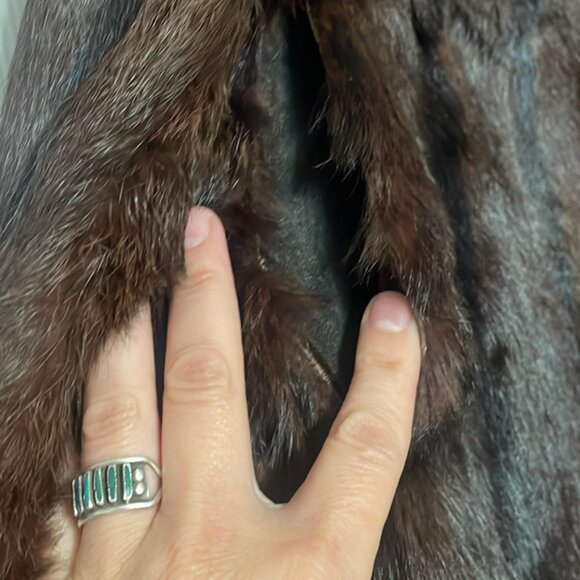 Vintage I.R. Fox New York Mink Fur Jacket – Brown Luxury 50s/60s - Picture 5 of 8